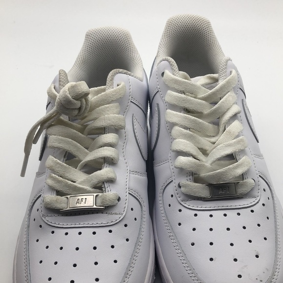 Nike Men's Air Force 1 Low '07 Triple White Casual Sneaker CW2288-111 USED Sz 7 - Picture 8 of 11